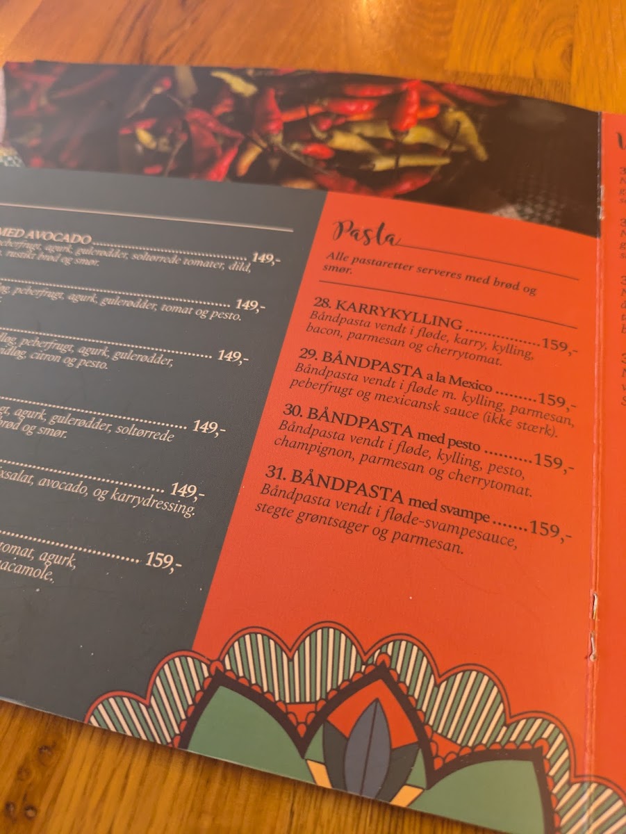 Menu Det Mexicanske Bøfhus-1